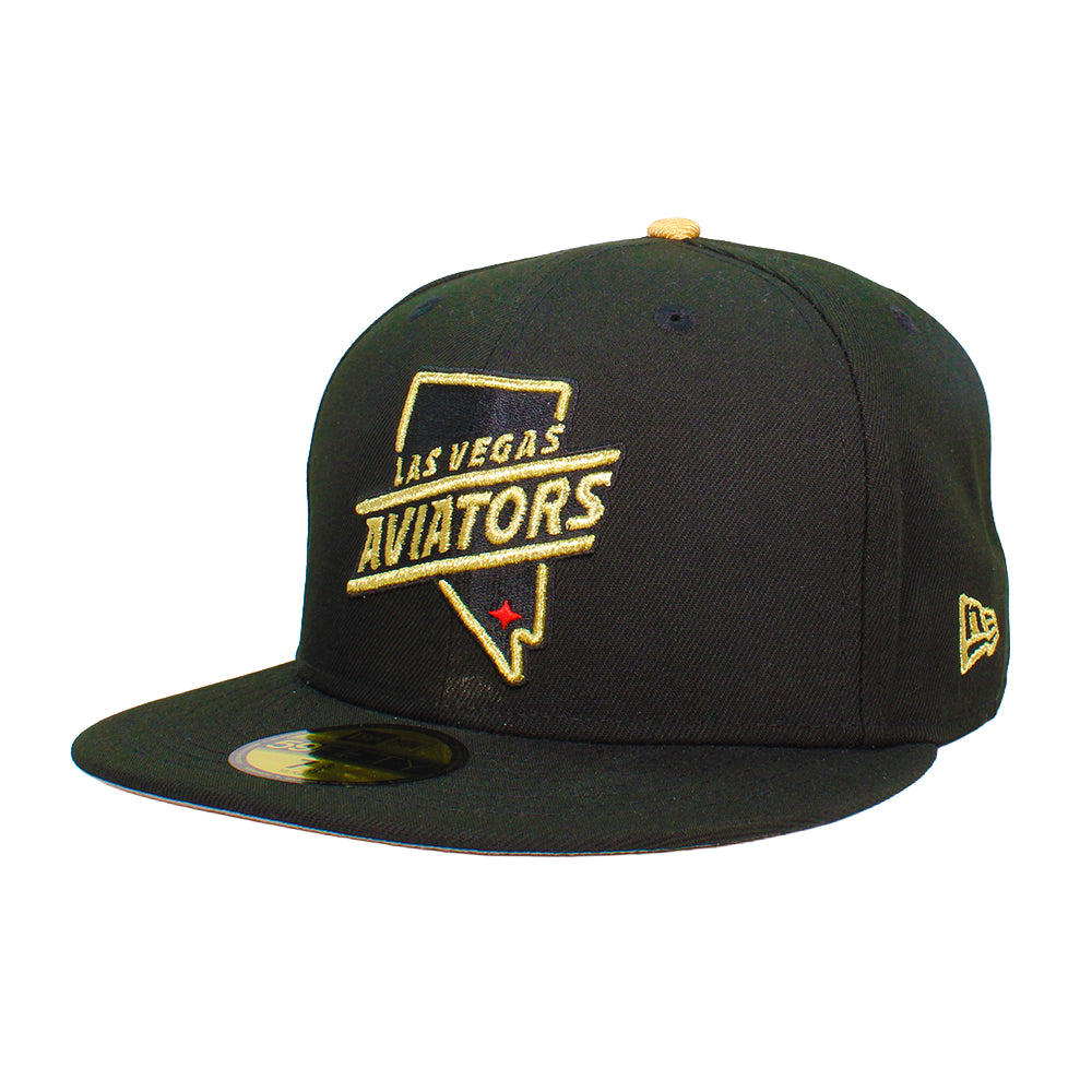 New Era Las Vegas Aviators State Outline Black/Gold 59FIFTY Fitted Hat