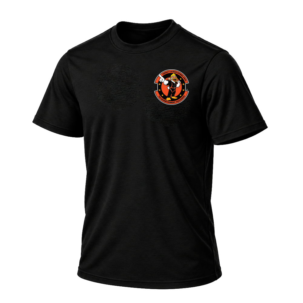 Men's Baseballism Left Chest Spruce Squad Patch Stadium Black Short Sleeve T-Shirt