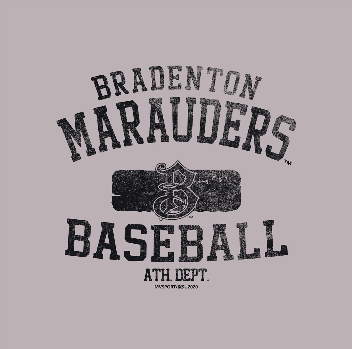 Bradenton Marauders Cropped Colorblock Crew Fleece