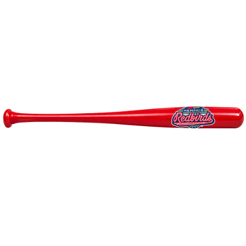 Memphis Redbirds Primary Logo Mini Bat (Red)
