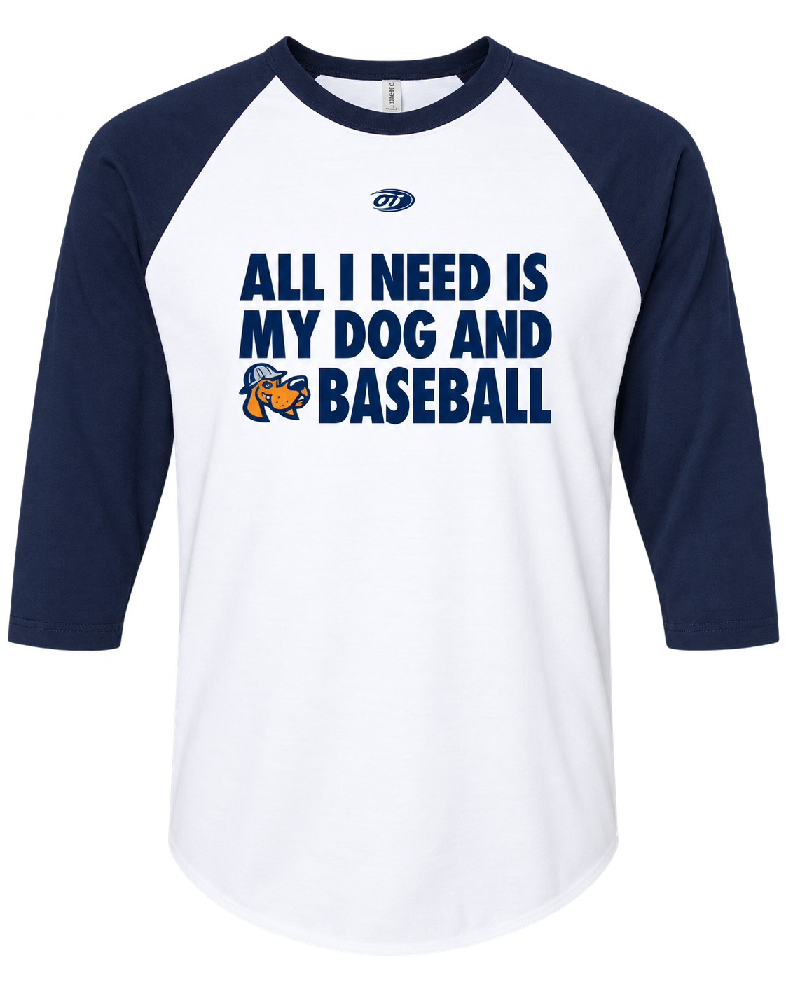 Midland RockHounds OT Bark in the Park 3/4 Sleeve Baseball Tee