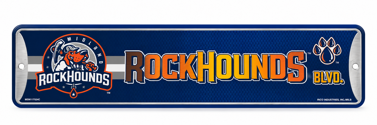 Midland RockHounds Street Sign