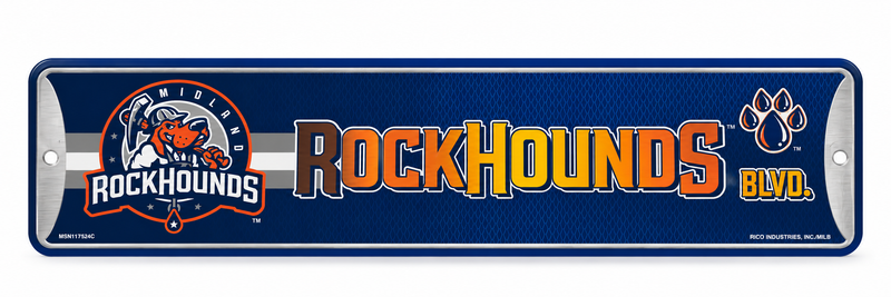 Midland RockHounds Street Sign
