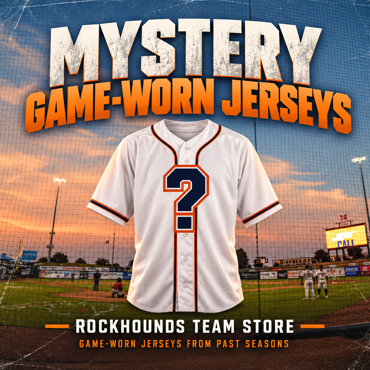 Midland RockHounds Mystery Game-Worn Jersey