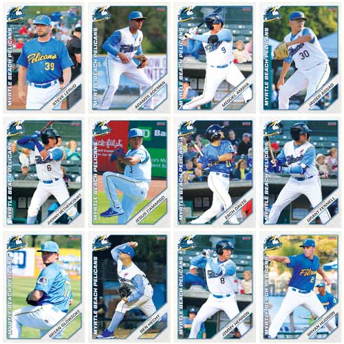 2019 Myrtle Beach Pelicans Choice Sportscards Team Set