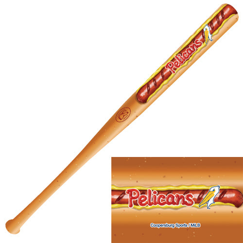 Myrtle Beach Pelicans Coopersburg Sports 18 inch Hot Dog Mini Bat