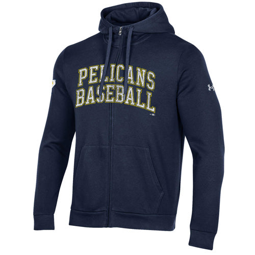 Myrtle Beach Pelicans Under Armour Navy Alternate Rival Full Zip Hood
