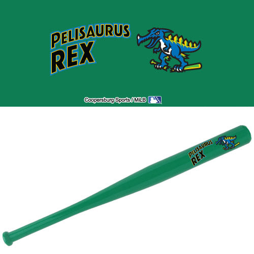 Myrtle Beach Pelicans Coopersburg Sports 18 Inch Green Pelisaurus Rex Mini Bat