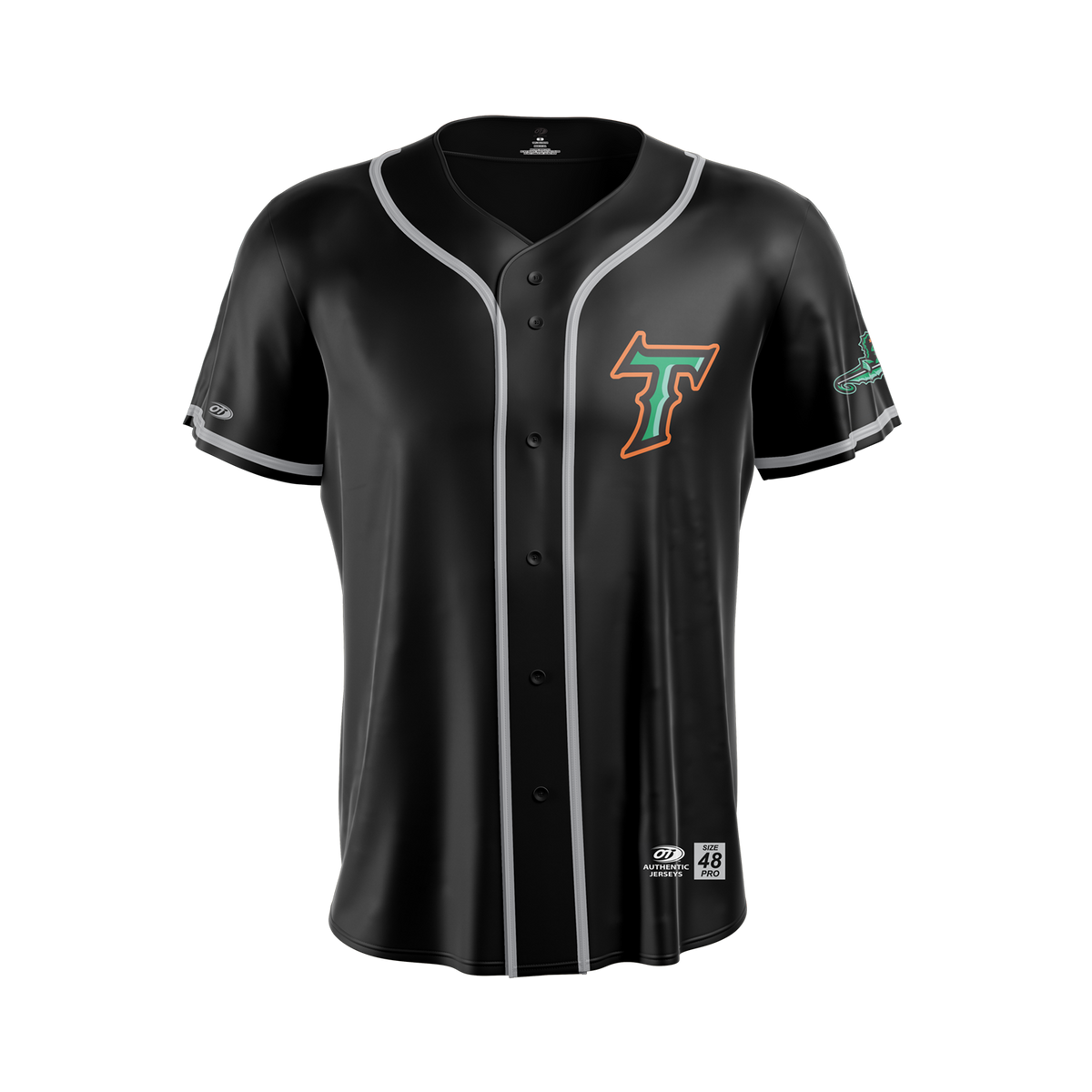 Norfolk Tides Black Authentic Jersey
