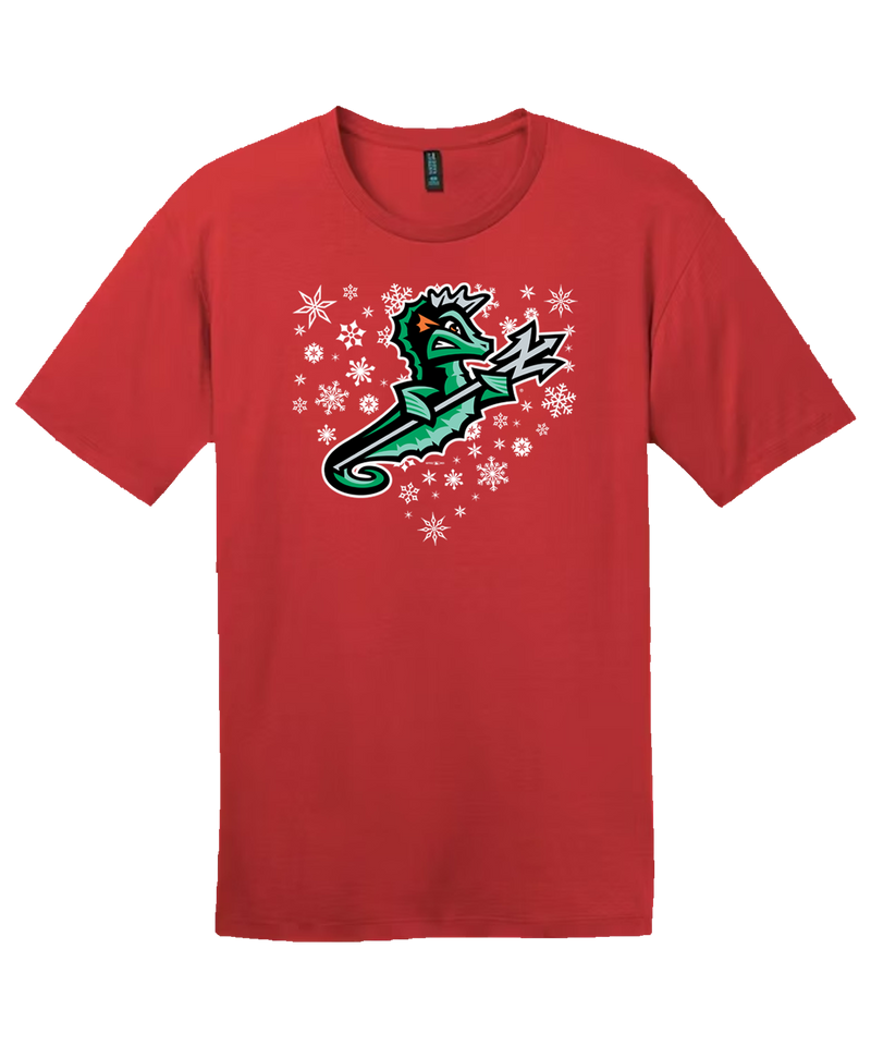 Norfolk Tides Holiday Snow Plate Like Home T-Shirt