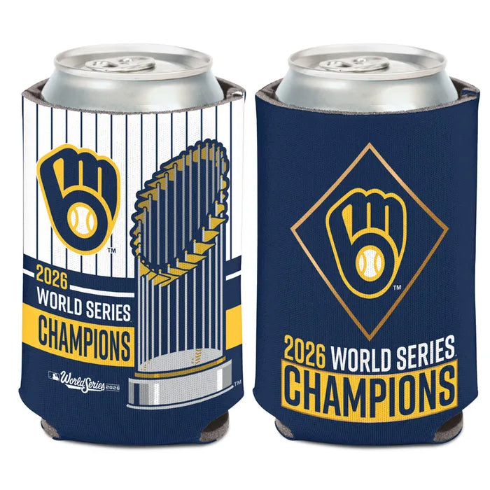Milwaukee Brewers WinCraft 2026 World Series Champions Can Cooler