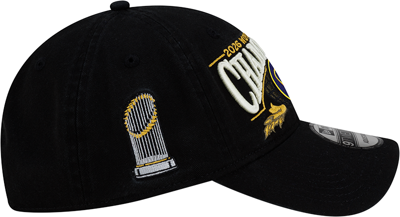 Milwaukee Brewers New Era Black 2026 World Series Champions Locker Room 9TWENTY Adjustable Hat