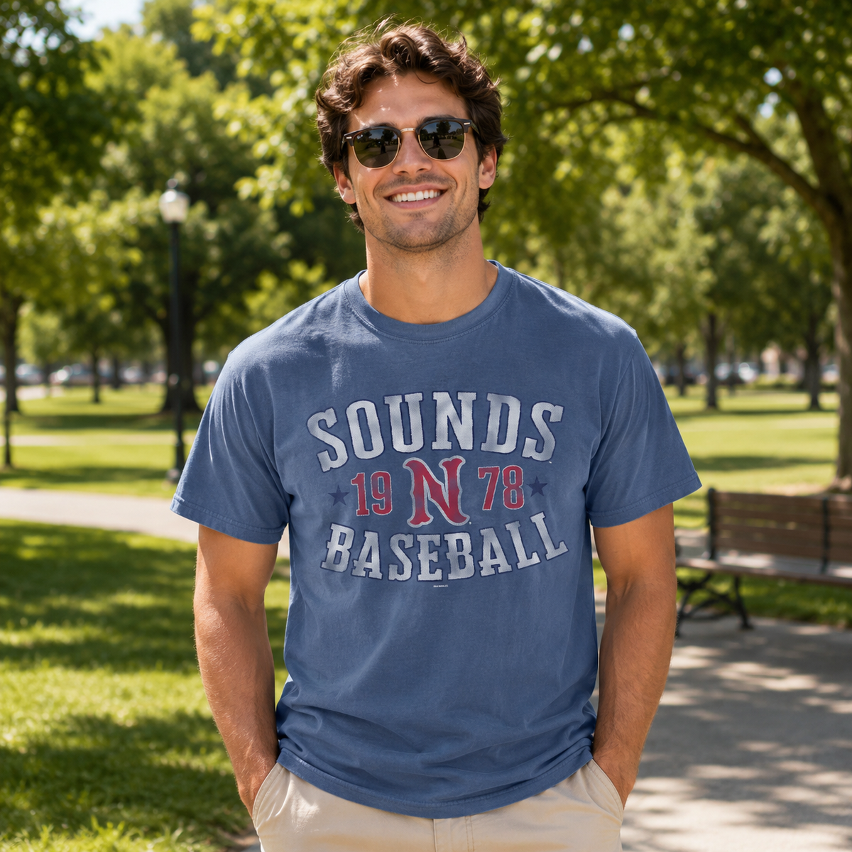 Nashville Sounds Blue Jean Mollpup Comfort Colors Tee