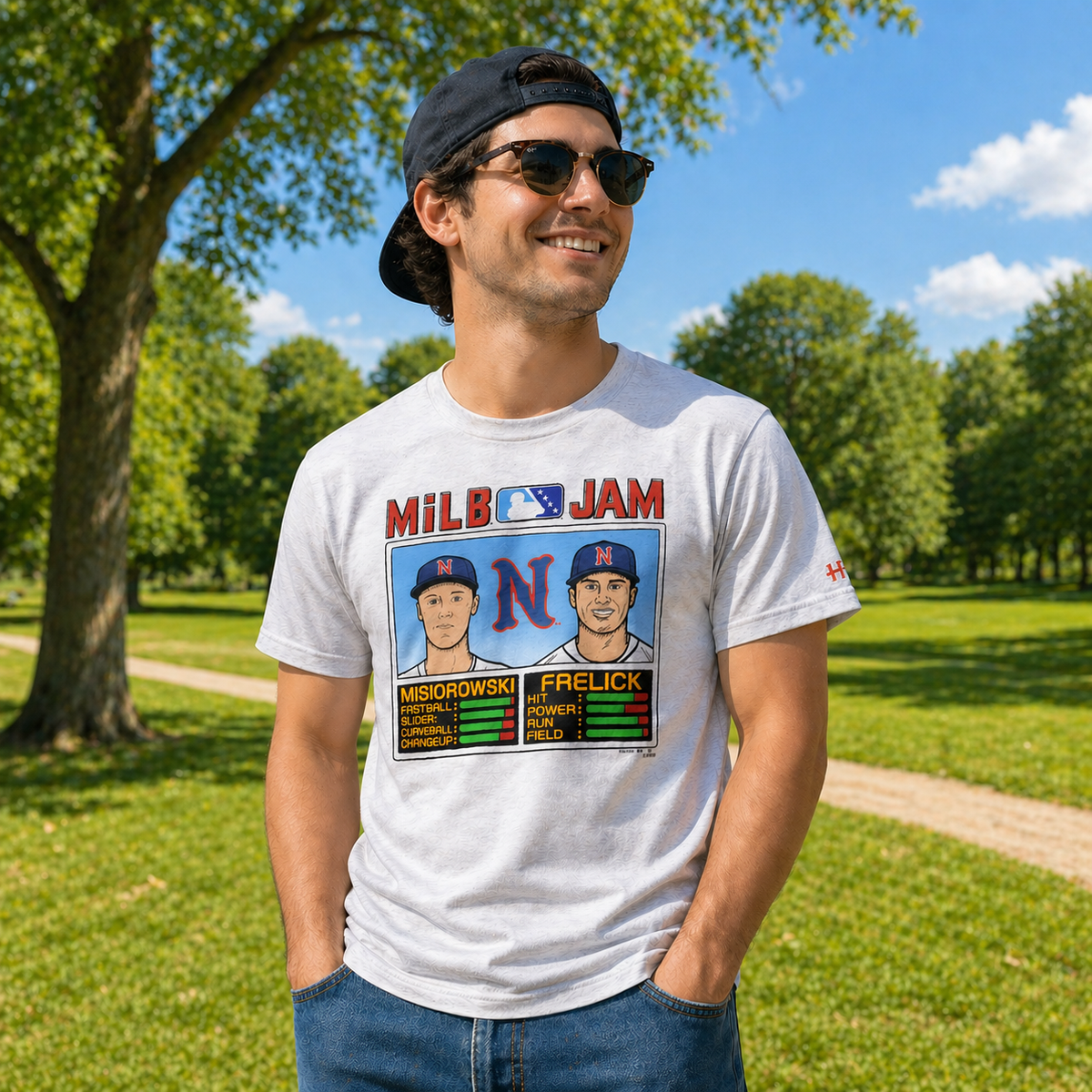 Nashville Sounds Homage Ash Misiorowski Frelick MiLB Jam Tee