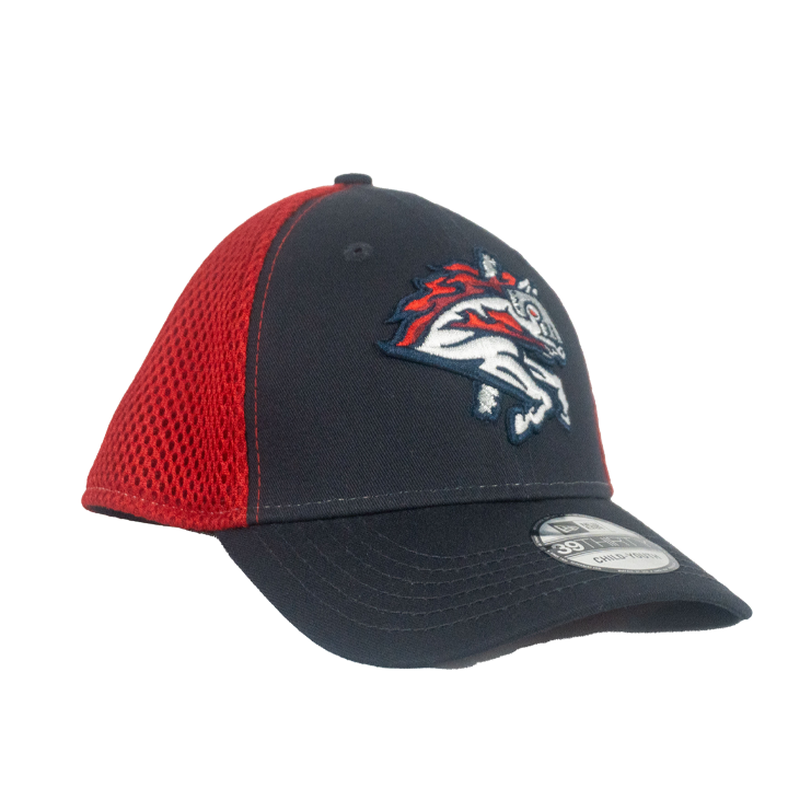 BRP New Era Flex-Fit 3930 Navy Crown & Brim Hat with Red Mesh