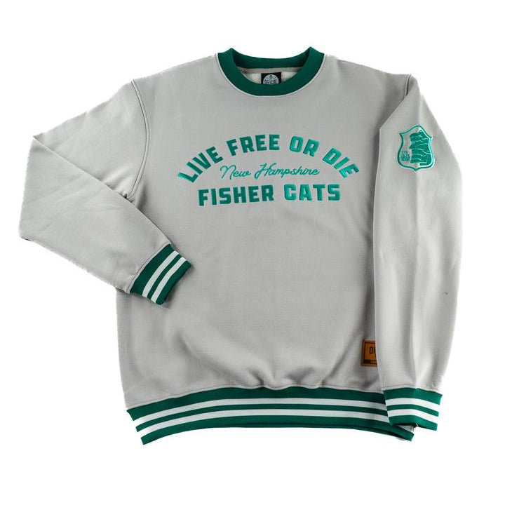 New Hampshire Fisher Cats Live Free Or Die Fleece Crewneck