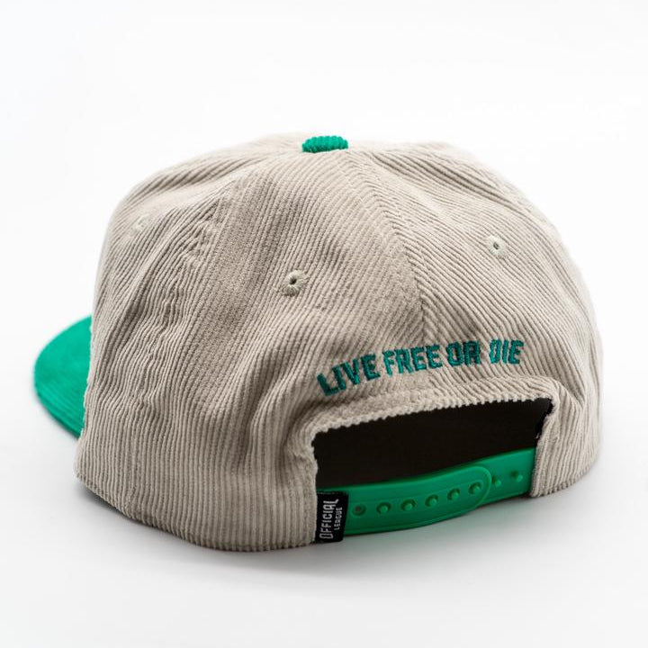 New Hampshire Fisher Cats Live Free or Die Cordory Hat