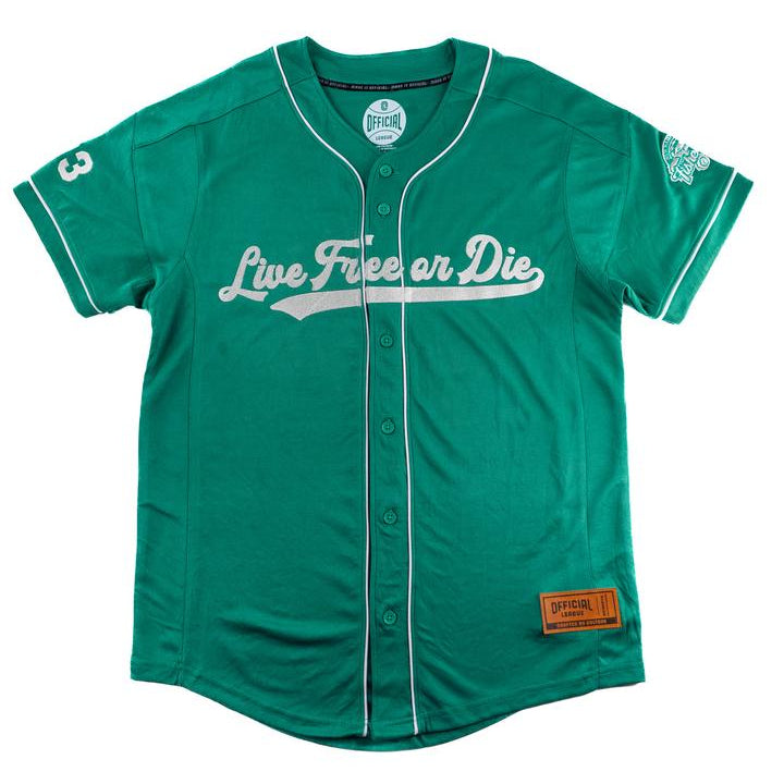 New Hampshire Fisher Cats Live Free Or Die Jersey