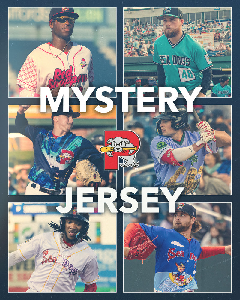 Portland Sea Dogs Mystery Game Worn Autographed Jersey & T-Shirt Combo