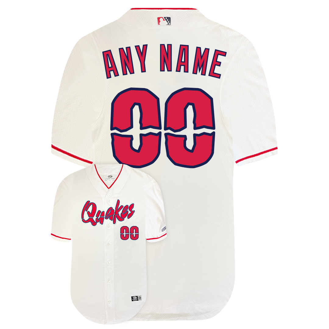 Rancho Cucamonga Quakes Customized Jersey-Home Pro Elite Replica