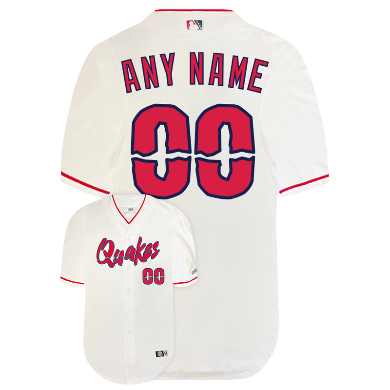 Rancho Cucamonga Quakes Customized Jersey-Home Pro Elite Replica
