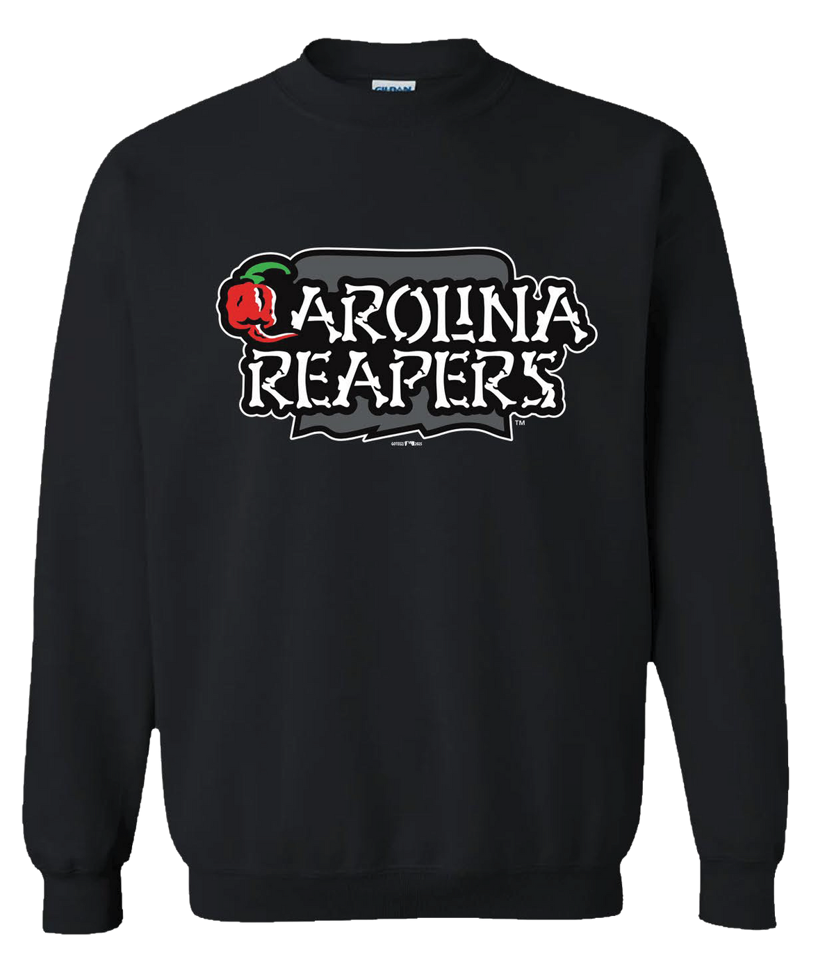 Carolina Reapers - Black Wordmark Crewneck