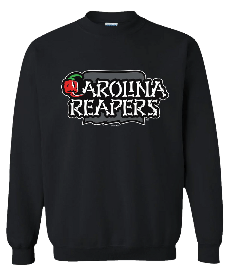 Carolina Reapers - Black Wordmark Crewneck