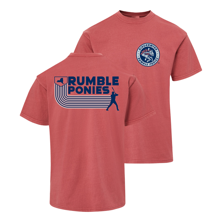 Binghamton Rumble Ponies Red Coastal Color Tee