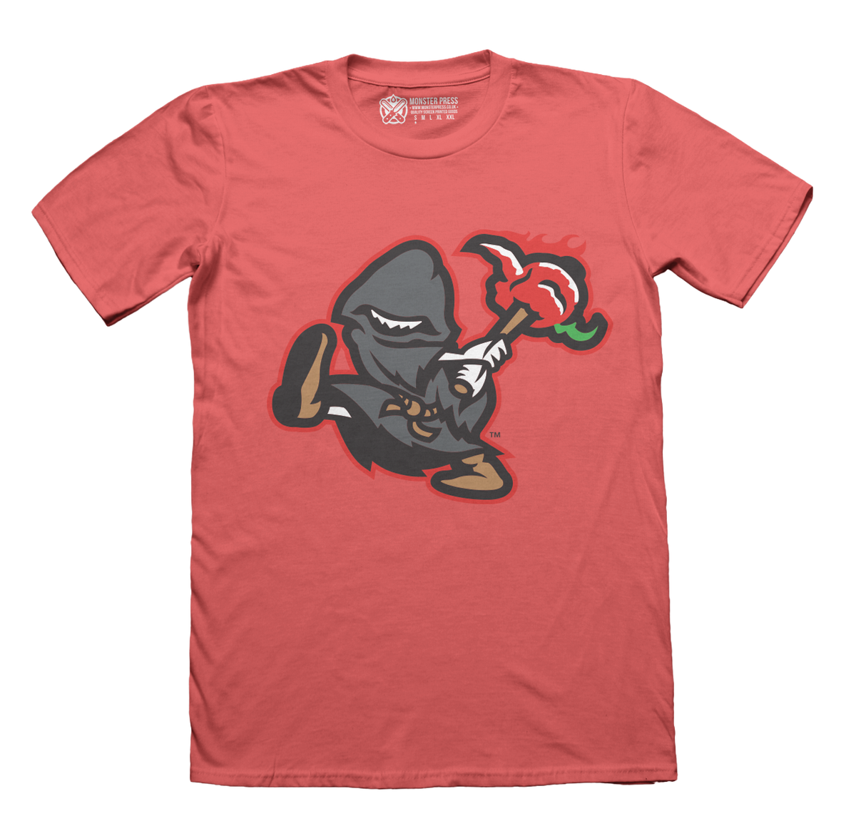 Carolina Reapers - Youth Red Distressed Primary Logo