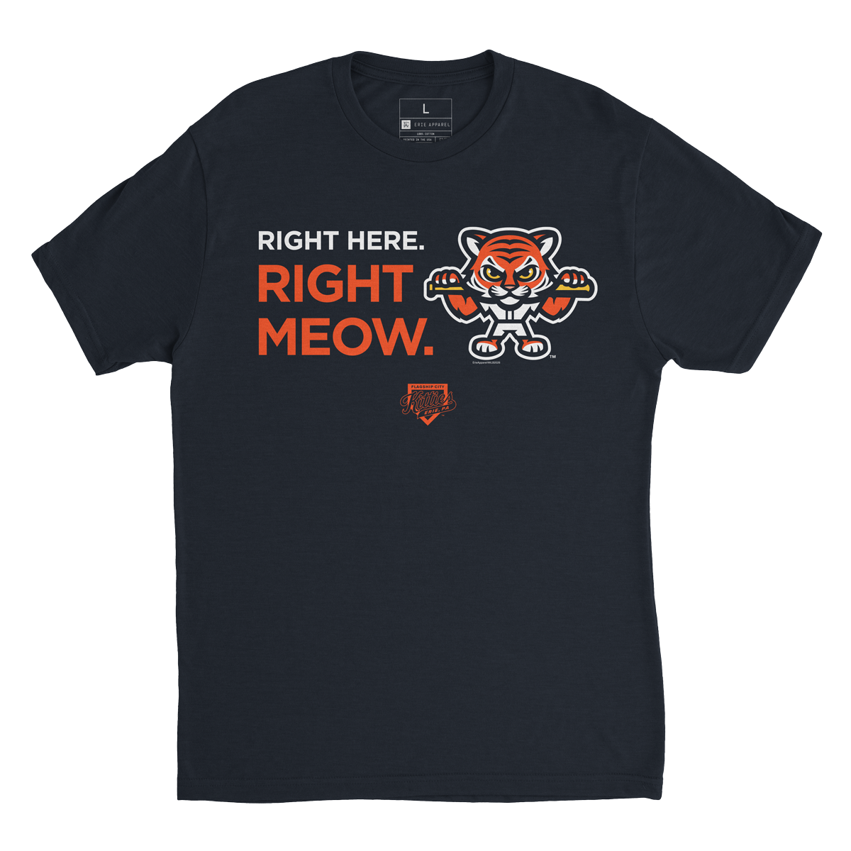 Erie SeaWolves EA Right Meow Tee