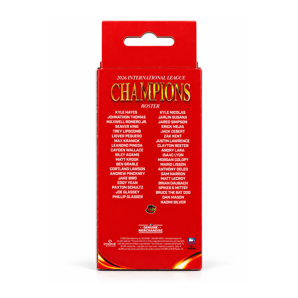 2026 International League Champions Team Set