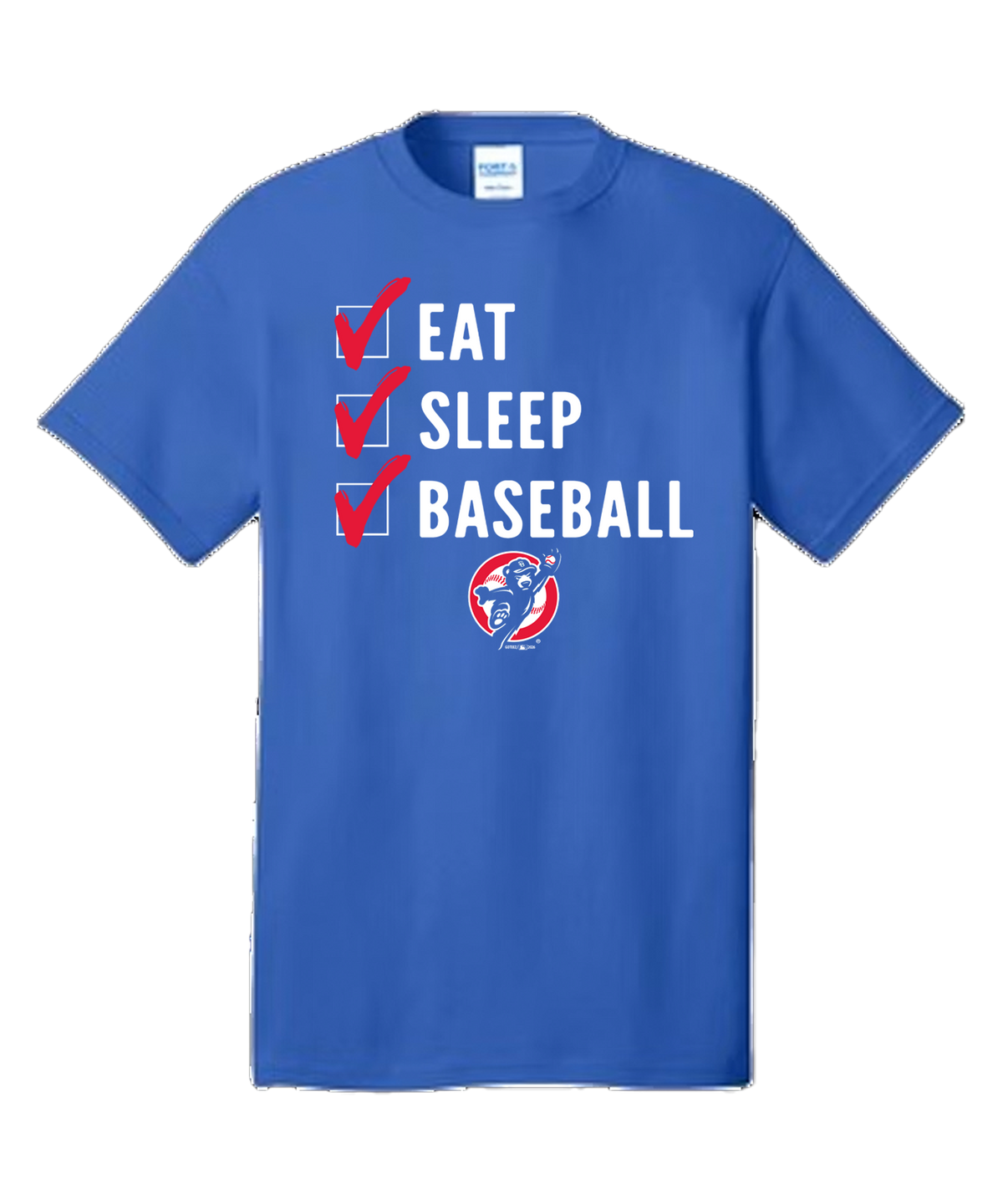 South Bend Cubs Eat Sleep Baseball T-shirt