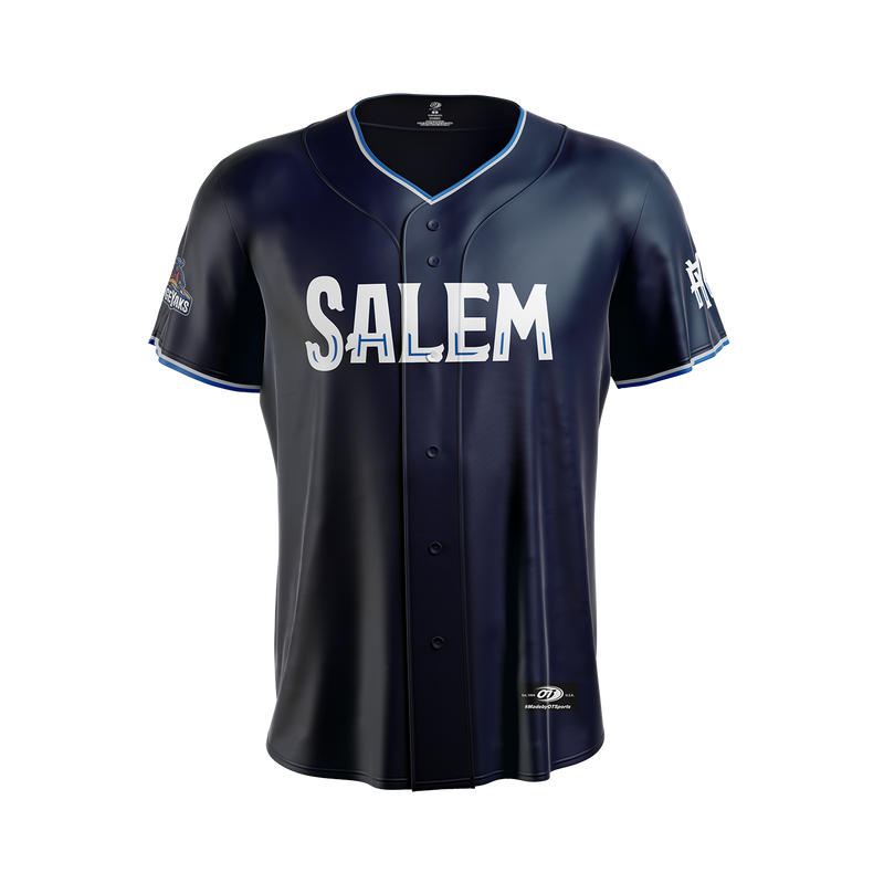 Salem RidgeYaks Youth Navy Sublimated Jersey