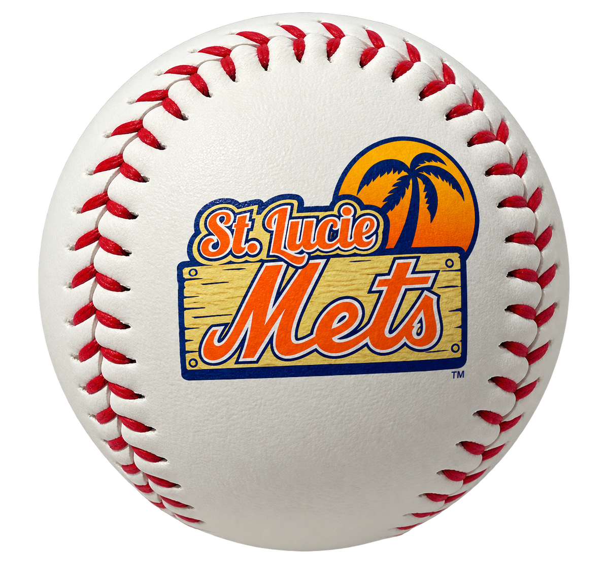 St. Lucie Mets Logo Baseball
