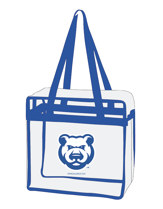 Iowa Cubs Clear Zipper Tote