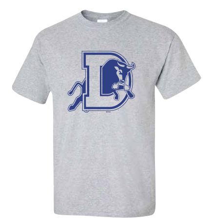 Durham Bulls Gray D Logo Tee