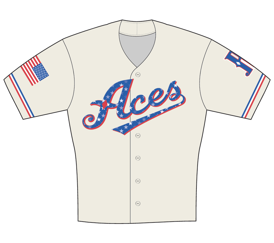 Reno Aces 250th USA Fourth of July OT Sports Replica Jersey