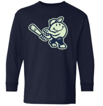 Worcester Red Sox Bimm Ridder Youth Navy Glow Primary Crew