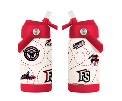 Richmond Flying Squirrels Logo Brands 12oz Stainless Kids Bottle