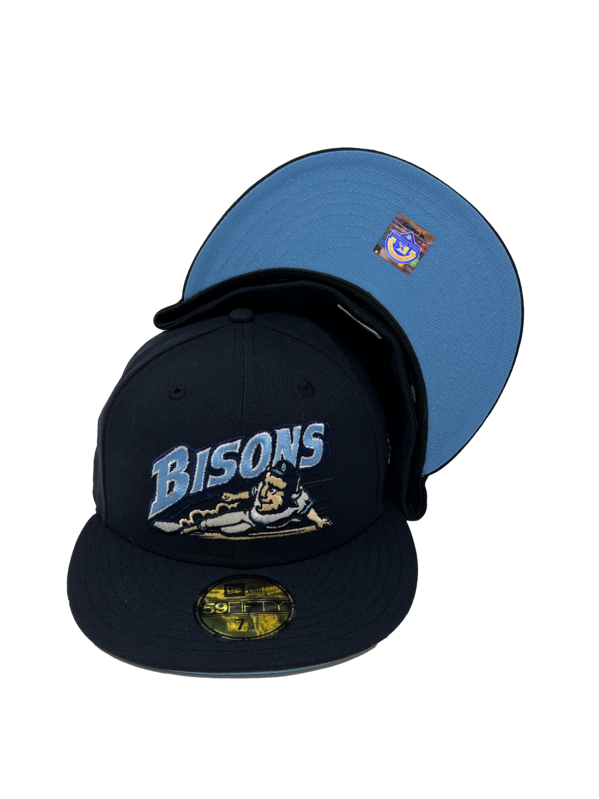 Buffalo Bisons Retro Slide Navy Sky 5950 Cap