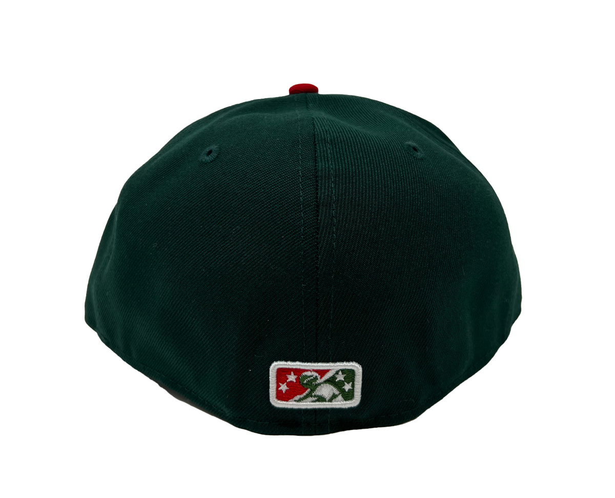 Buffalo Bisons Retro Slide Green Red 5950 Cap