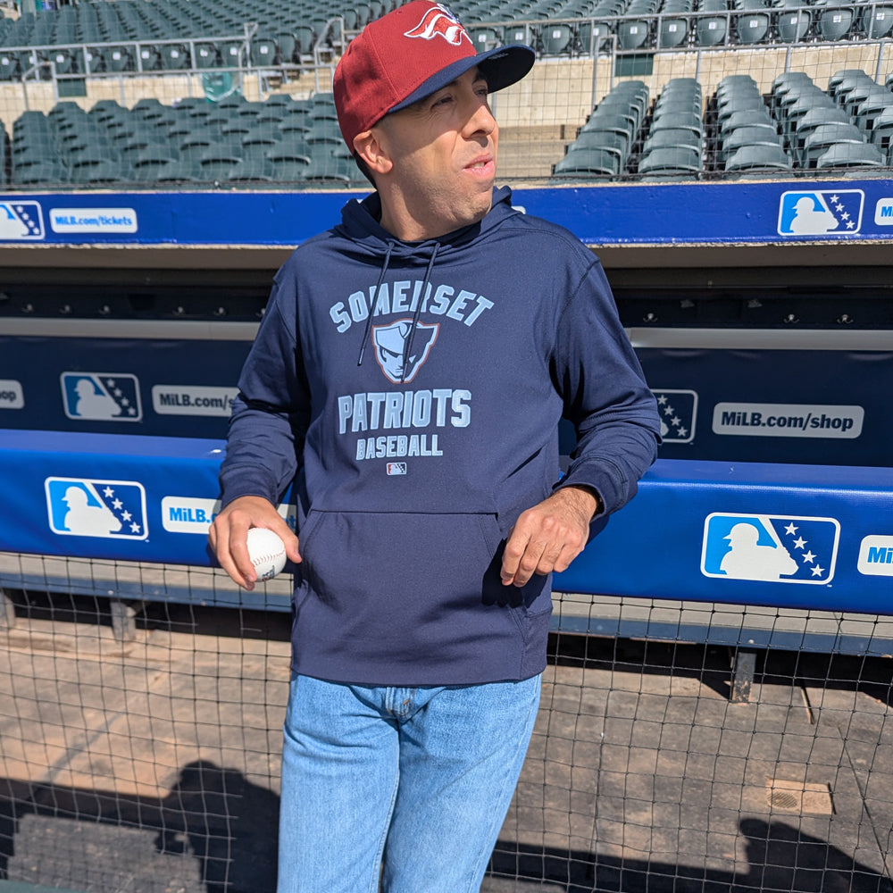 Somerset Patriots Adult Authentic Performance Hoodie