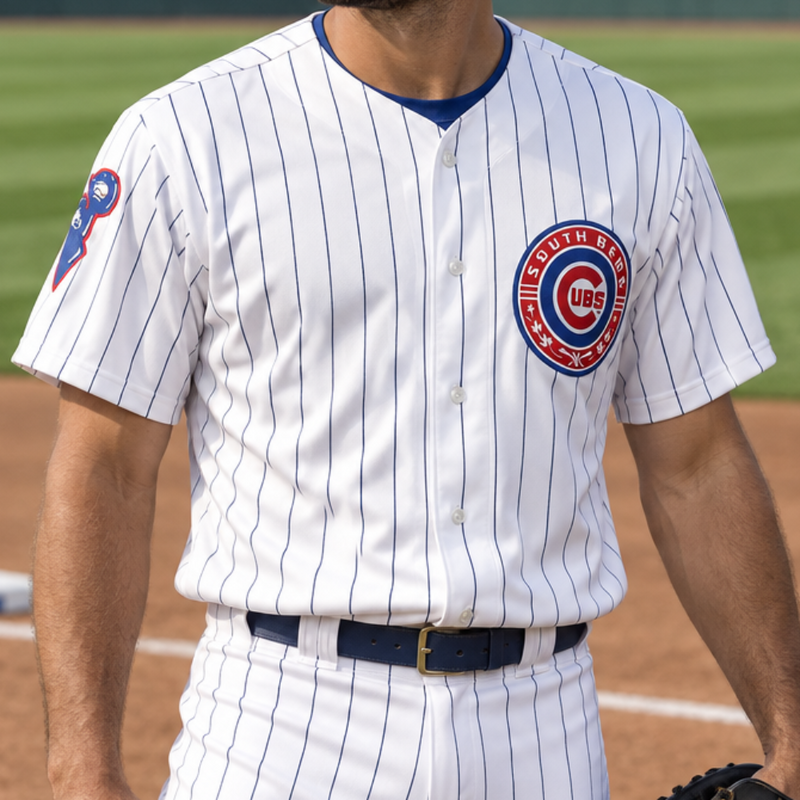 South Bend Cubs Authentic On Field Home Pinstripe Jersey
