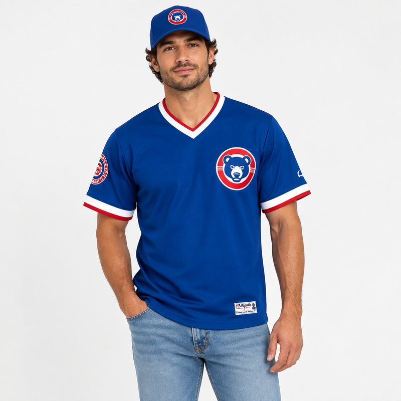 South Bend Cubs Alternate On Field Blue V-neck Jersey