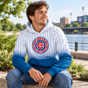 South Bend Cubs Sublimated Pinstripe Hooded Sweatshirt