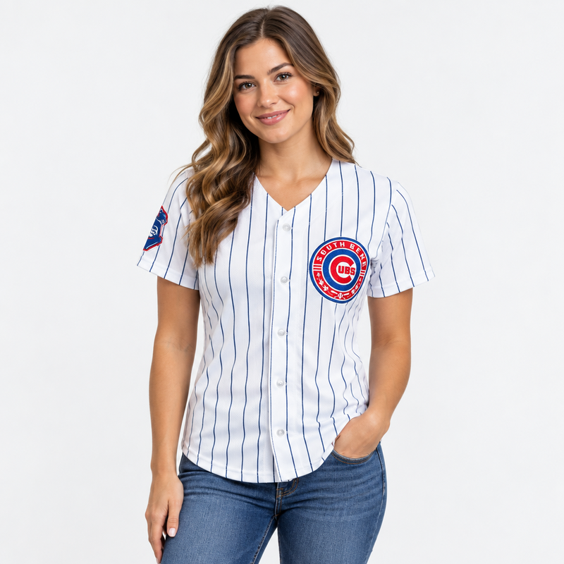 South Bend Cubs Women's Replica Home Pinstripe Jersey