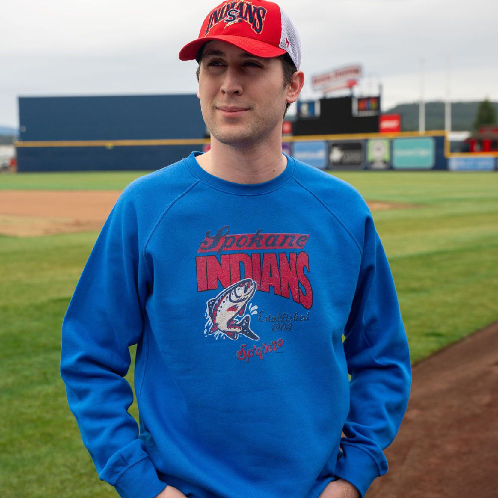 Spokane Indians Bay Blue Redband Crew