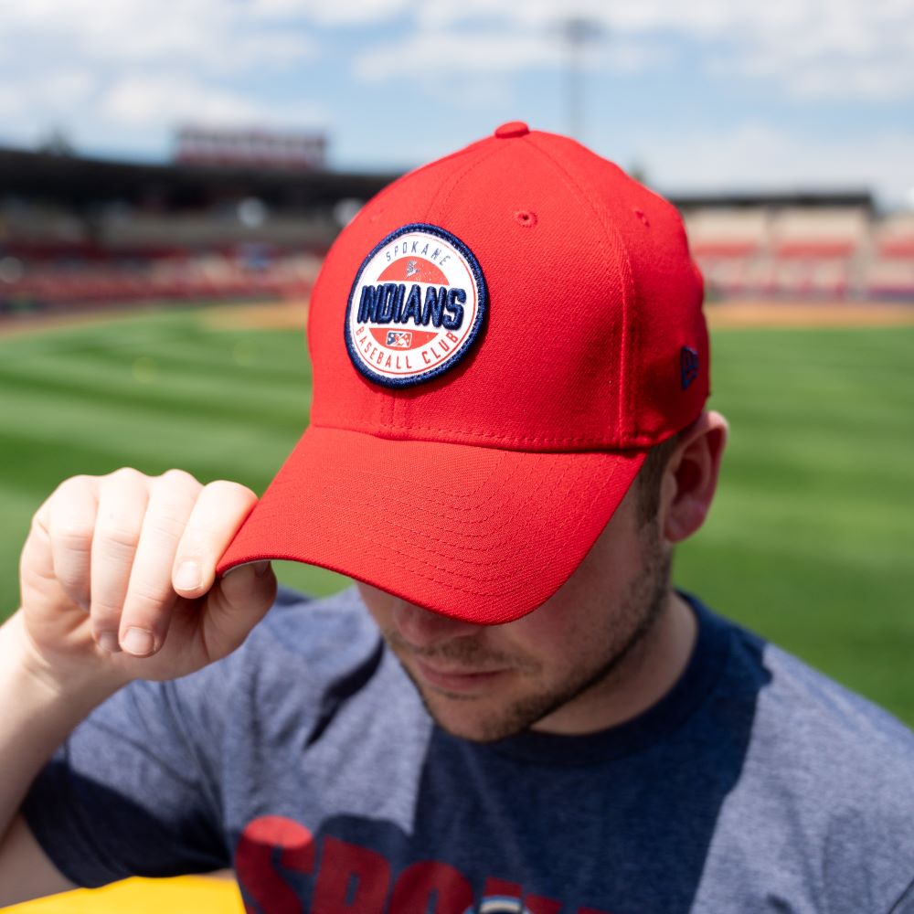 Spokane Indians New Era 39THIRTY Flex Fit Game Day Red Cap