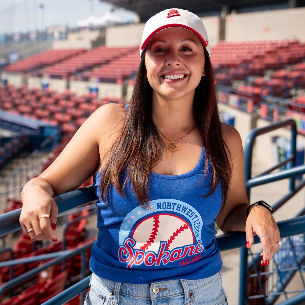 Spokane Indians Ladies Royal Racerback Tank