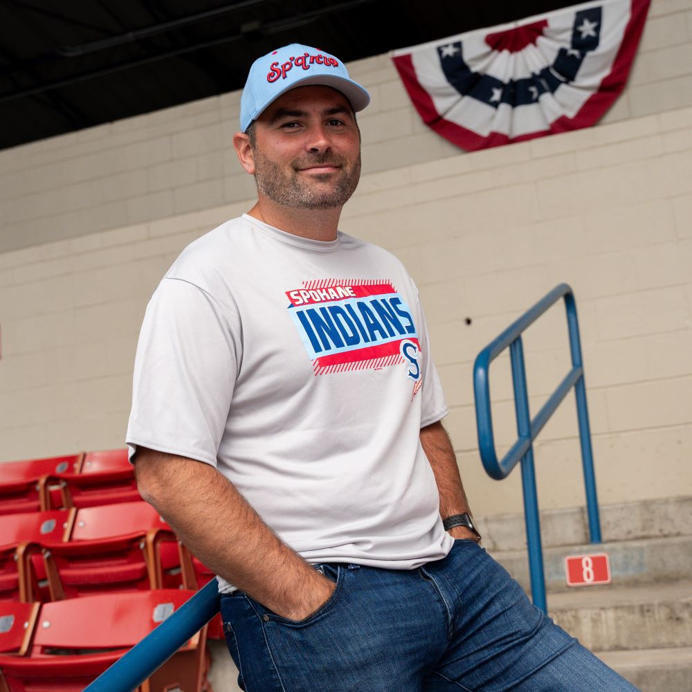 Spokane Indians Silver Selkirk Performance Tee